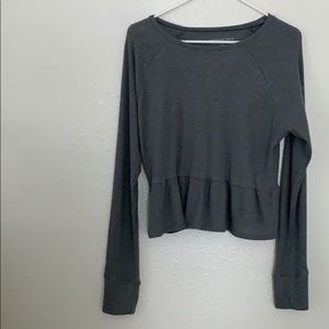 AE Soft Plush Long Sleeve Babydoll Tee